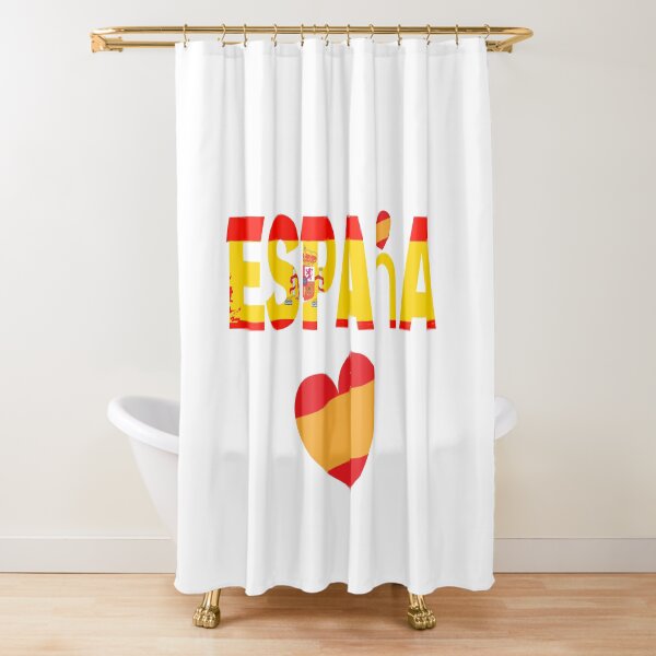 "spanish España" Shower Curtain by silverass Redbubble