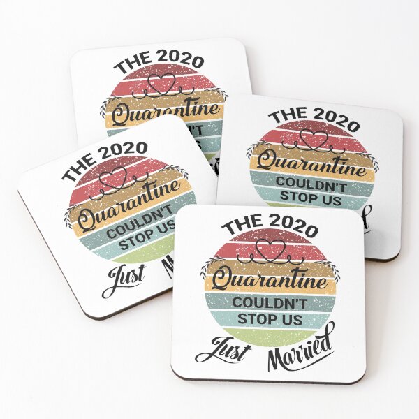 Item preview, The 2020 Quarantine Couldn't Stop Us Just Married designed and sold by TheAwesomeMiro.