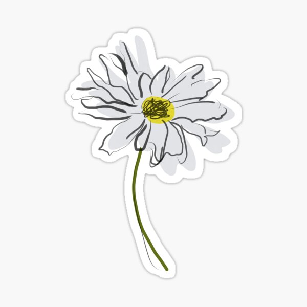 Pentagon Daisy Sticker