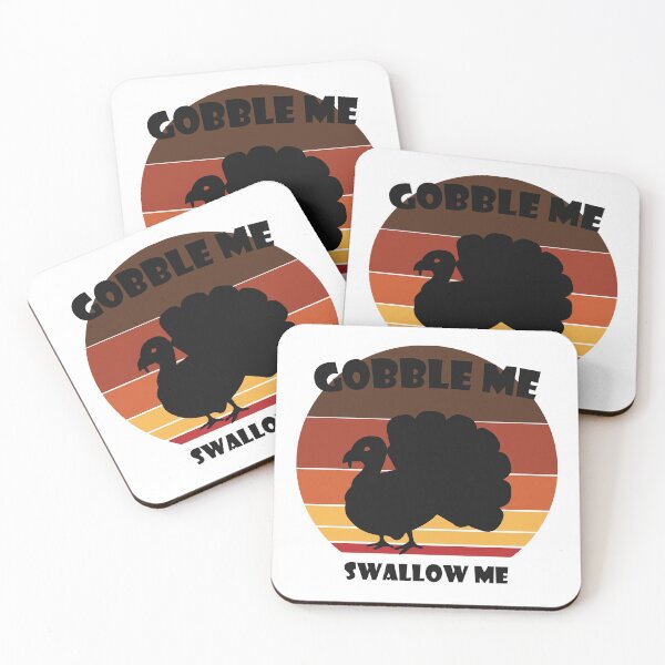 Item preview, Retro Vintage Gobble Me Swallow Me Funny Thanksgiving Turkey  designed and sold by LA diseños.