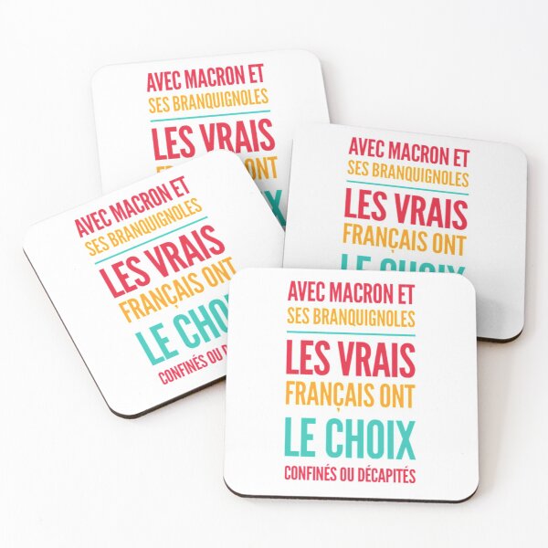 Item preview, Avec Macron et ses branquignoles Les vrais Français ont le choix Confinés ou Décapités designed and sold by JeanJohnJohn.