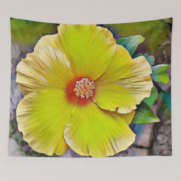 Item preview, Hibiscus Yellow Flower designed and sold by kimcrunner.