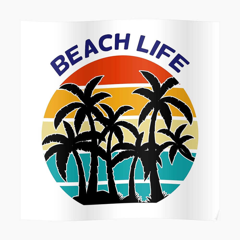 Beach LIFE adesivo con scelta di scelta colori fiore T4 T5 T6 T25 Surf 
