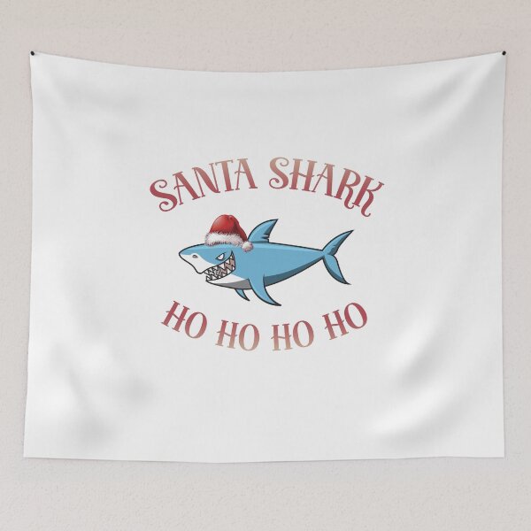 Item preview, santa shark designed and sold by KerryABC.