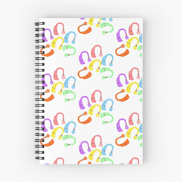 Item preview, Kawaii Hearing Aid Icons patterns, Hearing Impaired pattern, gift for deaf people designed and sold by Farfouch36.