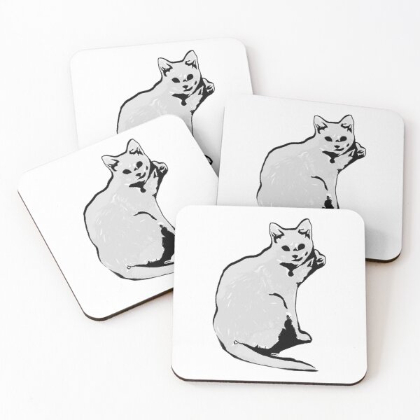 Item preview, White Cat / kitty designed and sold by Meritade.