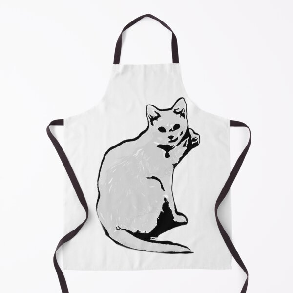 Item preview, White Cat / kitty designed and sold by Meritade.