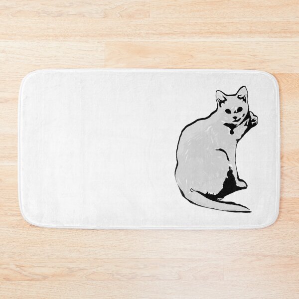Item preview, White Cat / kitty designed and sold by Meritade.