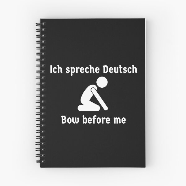Item preview, Ich spreche Deutsch - Bow before me - Funny German designed and sold by Time4German.