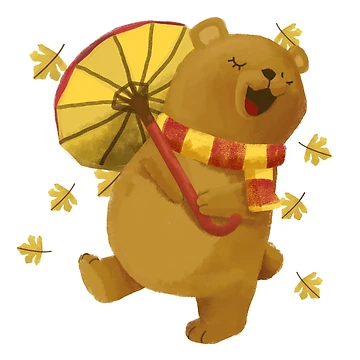 Artwork thumbnail, Autumn Bear by Ruthria