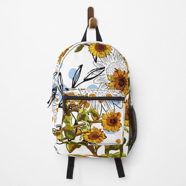 Item preview, Sunflower Blue Orange Yellow Jungle designed and sold by BohoMoon.