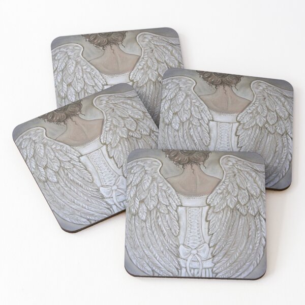 Item preview, ROMANTIC ANGEL / Bustier / Corset / Angel Wings / Lace / Feathered Wings designed and sold by artenvironments.