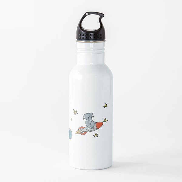 Koala on a Rocket Water Bottle