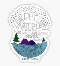 Einstein: Nature Sticker
