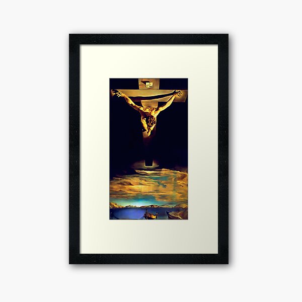 Dali - Christ of Saint John of the Cross 1951 - Artwork Reproduction Framed Art Print