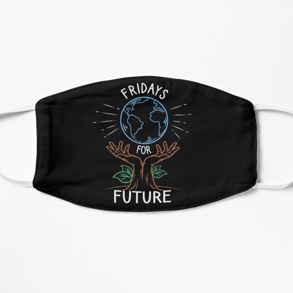 Fridays for Future Umweltschutz Aktivist Flache Maske