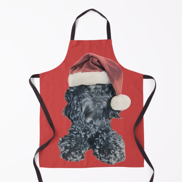 Item preview, Cockapoo in a Christmas Santa Hat (Red) designed and sold by LearsInteriors.