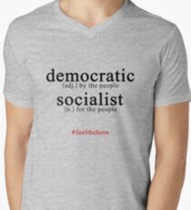 Democratic Socialist Bernie Sanders Men's V-Neck T-Shirt