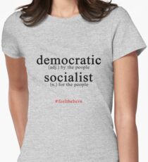 Democratic Socialist Bernie Sanders Women's Fitted T-Shirt