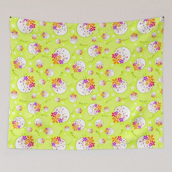 Item preview,  colorful flower world designed and sold by galaxy-bedding.