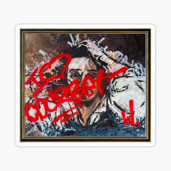 I LOVE COURBET Sticker