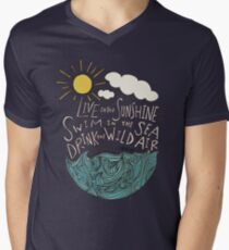 Emerson: Live in the Sunshine Men's V-Neck T-Shirt