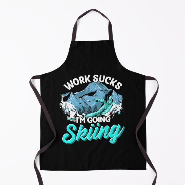 Item preview, Work Sucks I'm Going Skiing Funny Skier Vacation designed and sold by perfectpresents.