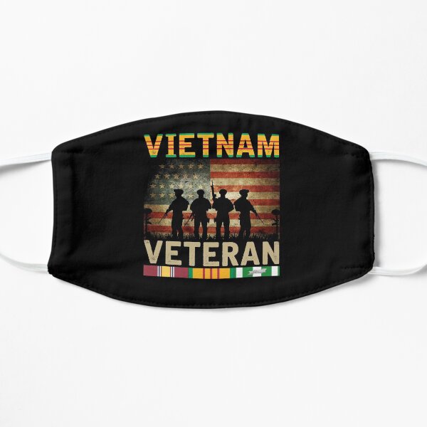 Vietnam Veteran US Flag Gift | Vietnam War Vet Flat Mask