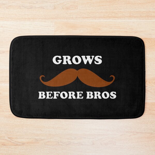 Item preview, Funny Grows before bros pun - Dark brown moustache overlay designed and sold by Deegital18.
