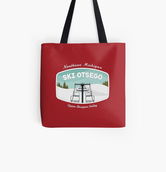 Ski Otsego All Over Print Tote Bag