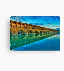 Si-o-Seh Pol (Bridge) - Isfahan - Iran - Daylight Canvas Print