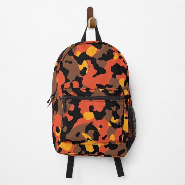 Item preview, Black, Orange, Yellow, Brown Camo design designed and sold by WearURColors.