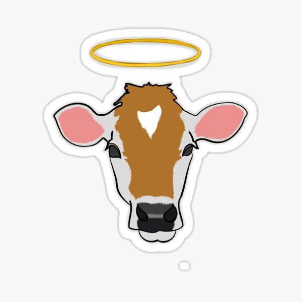 Cute Holy Cow! with Glasses | Magnet