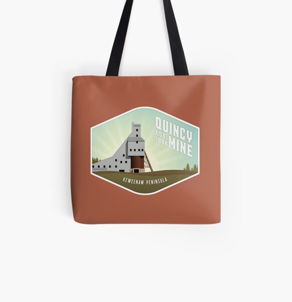 Quincy Mine All Over Print Tote Bag