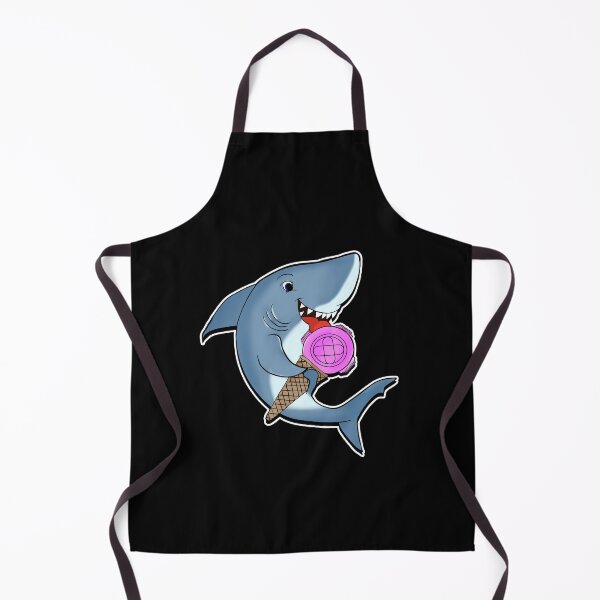 Item preview, Adorable Shark Licking Ice Cream Cute Shark Lovers designed and sold by perfectpresents.