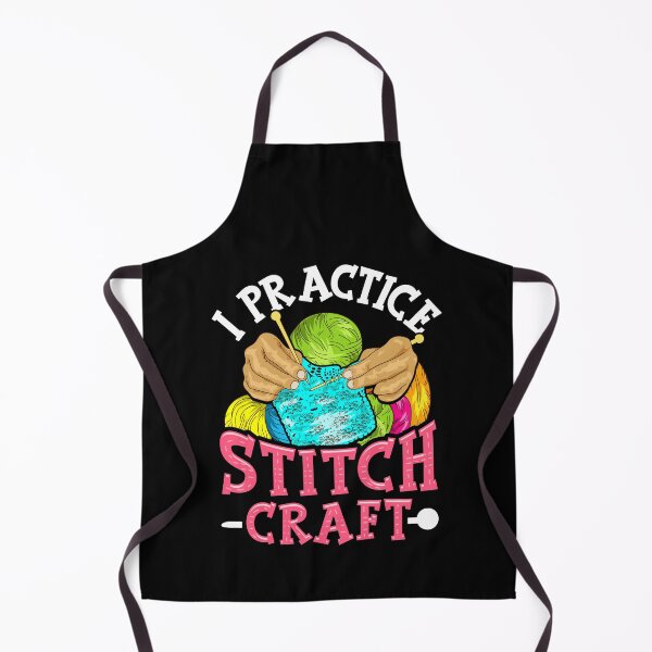 Item preview, I Practice Stitch Craft Funny Cross Stitching Pun designed and sold by perfectpresents.