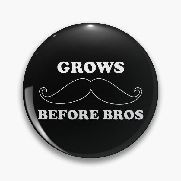 Item preview, Funny Grows before bros pun - Black moustache overlay designed and sold by Deegital18.