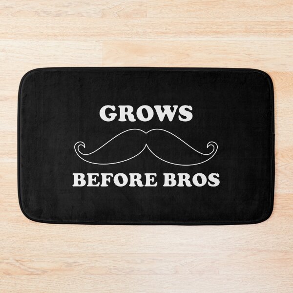 Item preview, Funny Grows before bros pun - Black moustache overlay designed and sold by Deegital18.