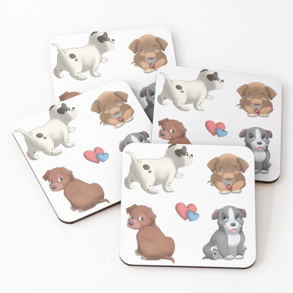 Item preview, Cute Pitbull / Staffie Puppy pack designed and sold by Isa Bredt.