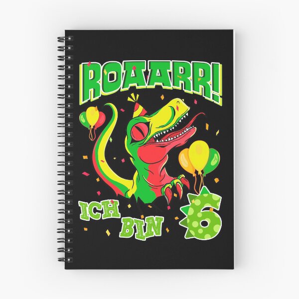 Item preview, 6th birthday dinosaur ROAR! 6 years boy girl dino designed and sold by Renergie.