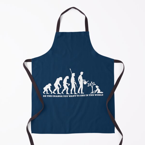 Item preview, Evolution - Be the change you want to see in the world (White Design) designed and sold by Scat the cat.