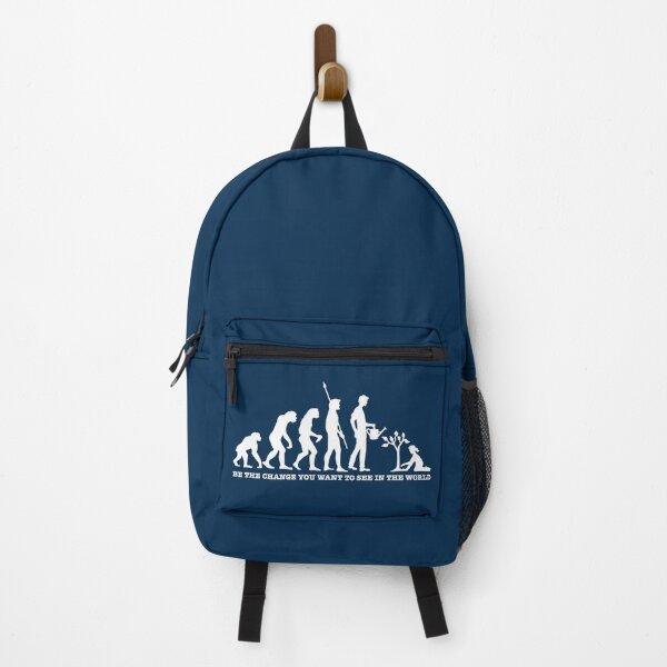 Item preview, Evolution - Be the change you want to see in the world (White Design) designed and sold by Scat the cat.