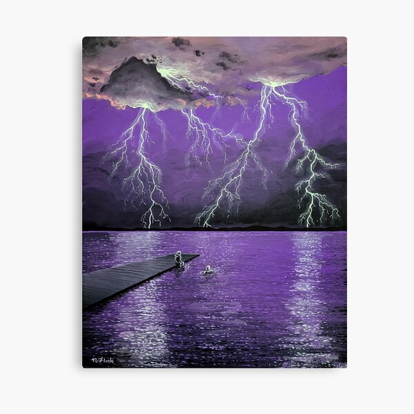 Electric Pool Party Canvas Print