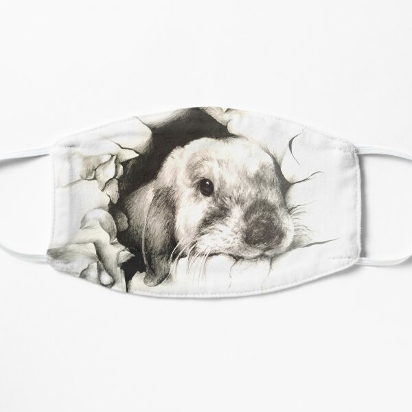 3D rabbit drawing bunny destruction Flat Mask