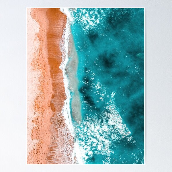 Ocean Print, Aerial Beach Print Wall Decor, Beach Umbrellas Photography,  Blue Sea Art Print Yoga Mat by Radu Bercan - Pixels