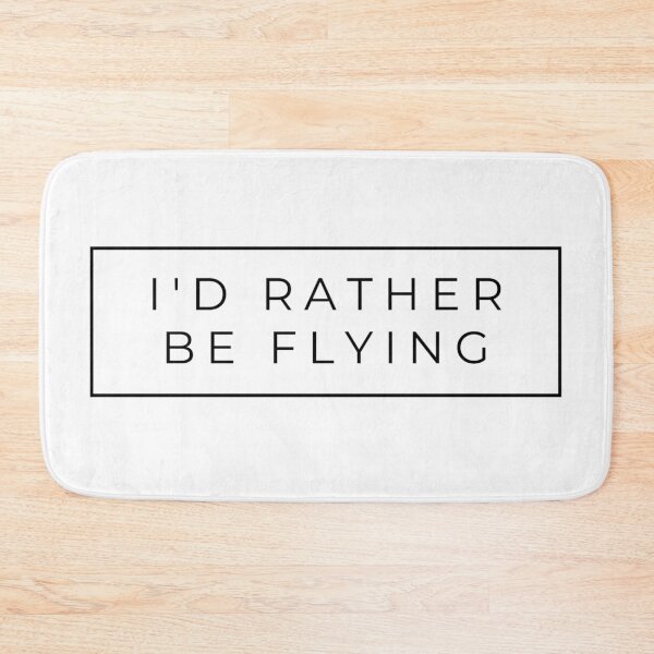Item preview, I'd Rather Be Flying Typography for Aviation Lovers designed and sold by pilothangout.