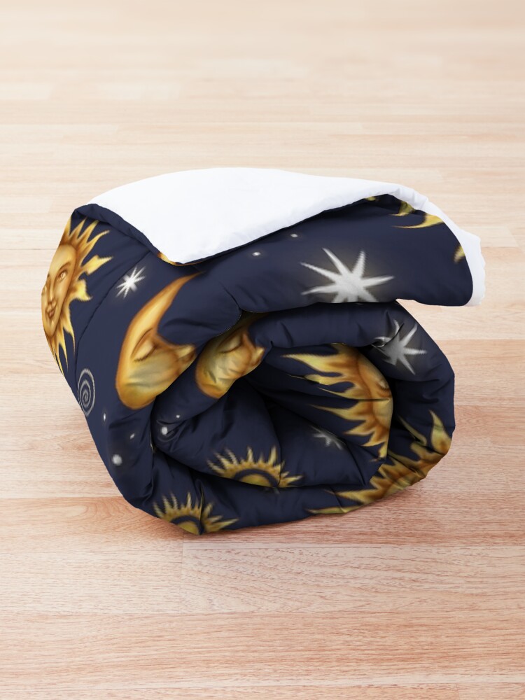Alternate view of Vintage Celestial Pattern Comforter