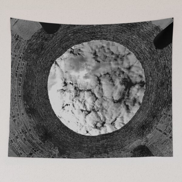 Item preview, Black and White Sky through Split's Tower designed and sold by pumpqin.