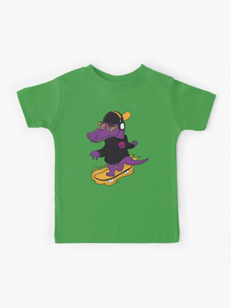 Crocodile on skateboard Kids T-Shirt for Sale by CoolSkin