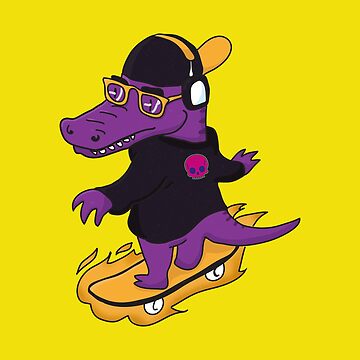 skate Crocodile on a skateboard shirt  Essential T-Shirt for Sale